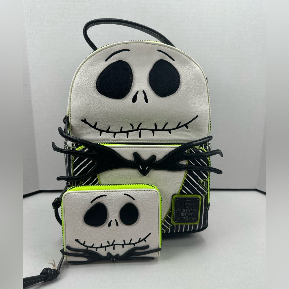 Loungefly Disney Jack Skellington Cosplay Set - Neon Green Trim